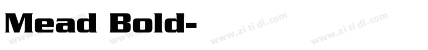Mead Bold字体转换